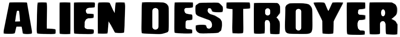 Alien Destroyer logo for ZX Spectrum